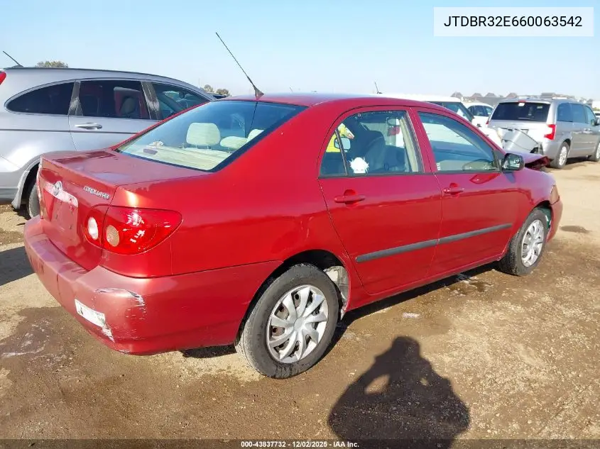 JTDBR32E660063542 2006 Toyota Corolla Ce