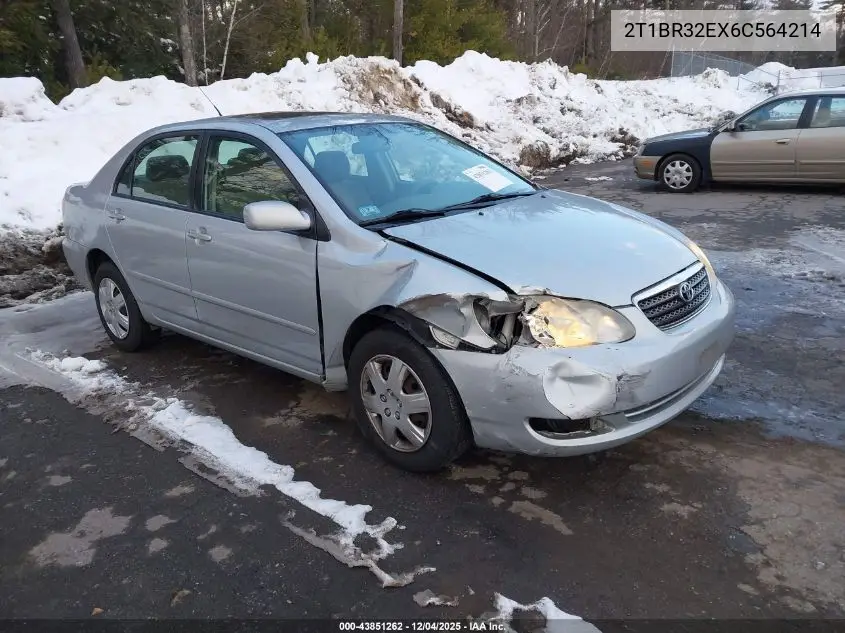 2T1BR32EX6C564214 2006 Toyota Corolla Le