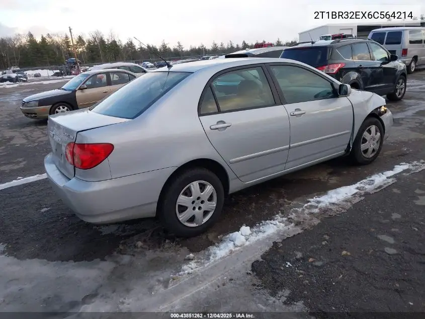 2T1BR32EX6C564214 2006 Toyota Corolla Le