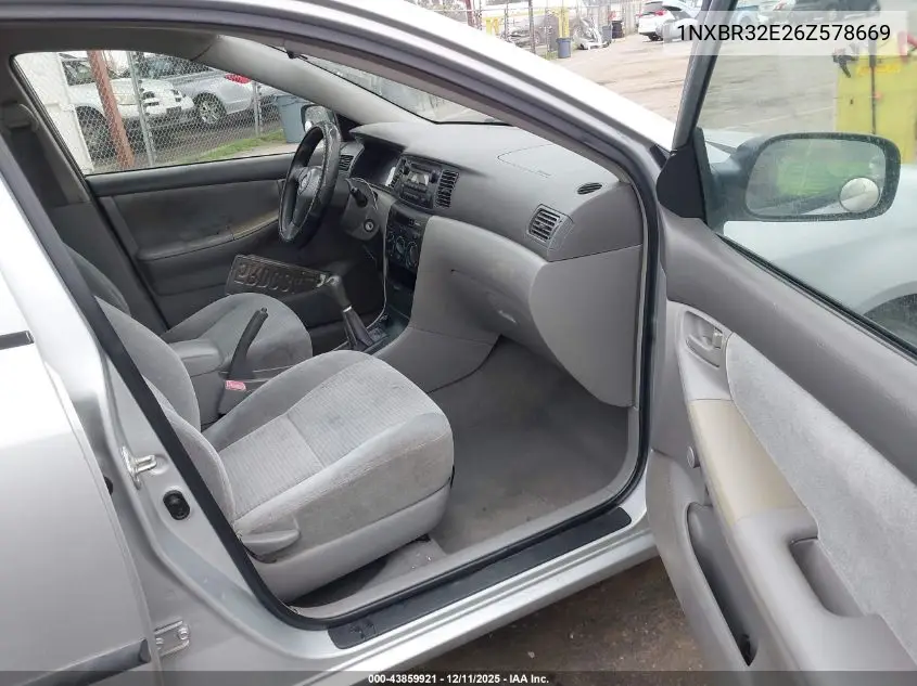 1NXBR32E26Z578669 2006 Toyota Corolla Ce