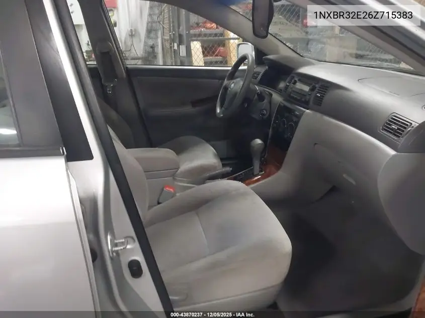1NXBR32E26Z715383 2006 Toyota Corolla Le