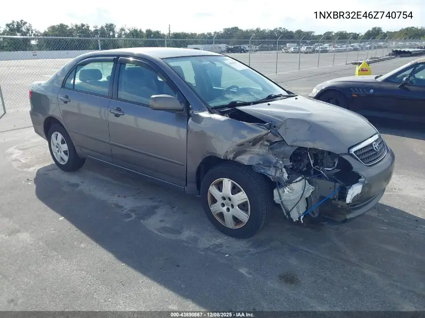 1NXBR32E46Z740754 2006 Toyota Corolla Le