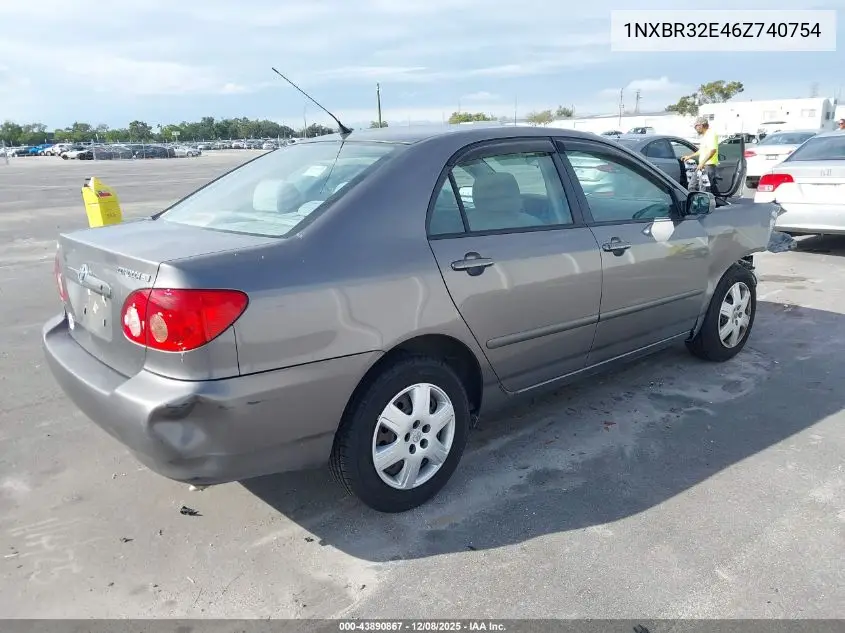 1NXBR32E46Z740754 2006 Toyota Corolla Le