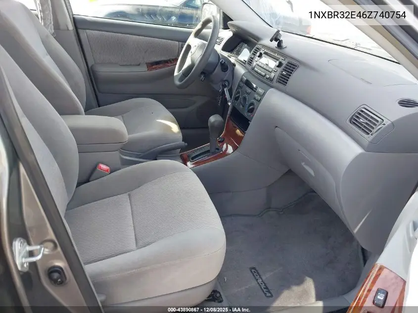 1NXBR32E46Z740754 2006 Toyota Corolla Le