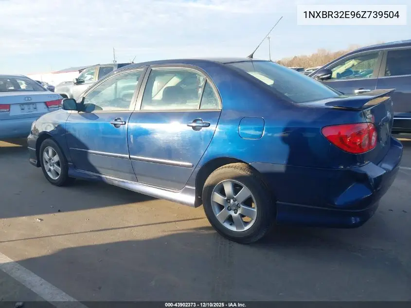 1NXBR32E96Z739504 2006 Toyota Corolla S