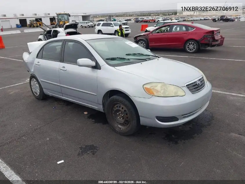 1NXBR32E26Z706912 2006 Toyota Corolla Le