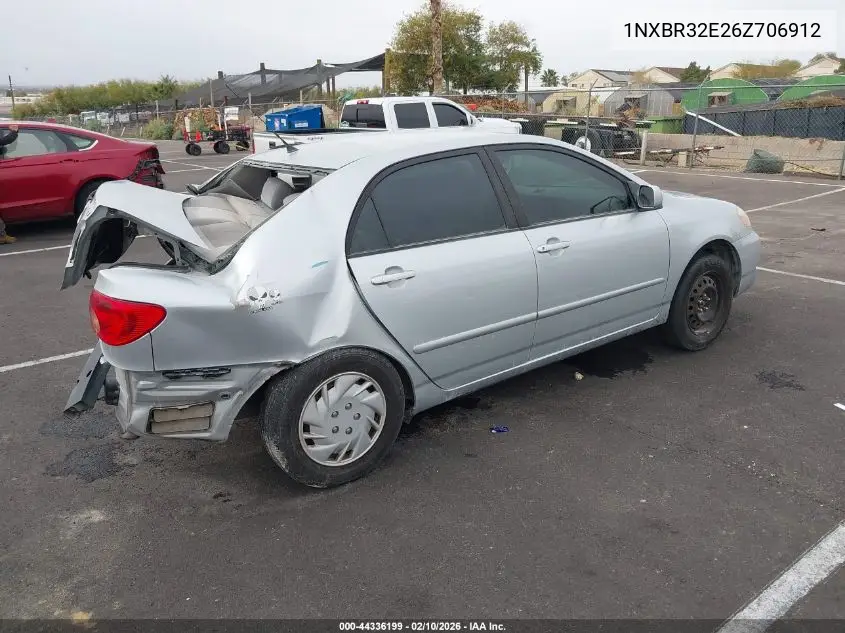 1NXBR32E26Z706912 2006 Toyota Corolla Le