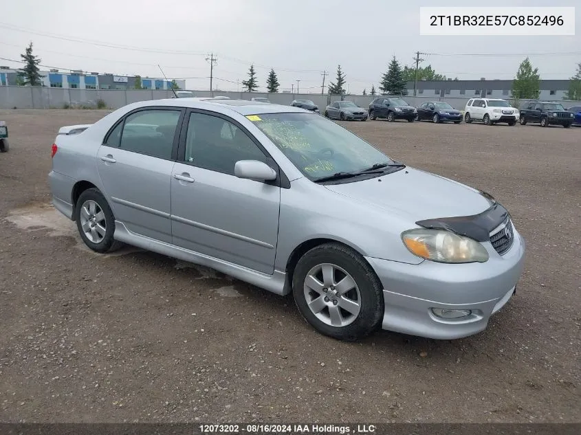 2007 Toyota Corolla VIN: 2T1BR32E57C852496 Lot: 12073202