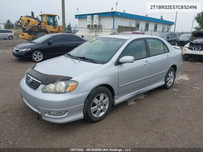 2007 Toyota Corolla VIN: 2T1BR32E57C852496 Lot: 12073202