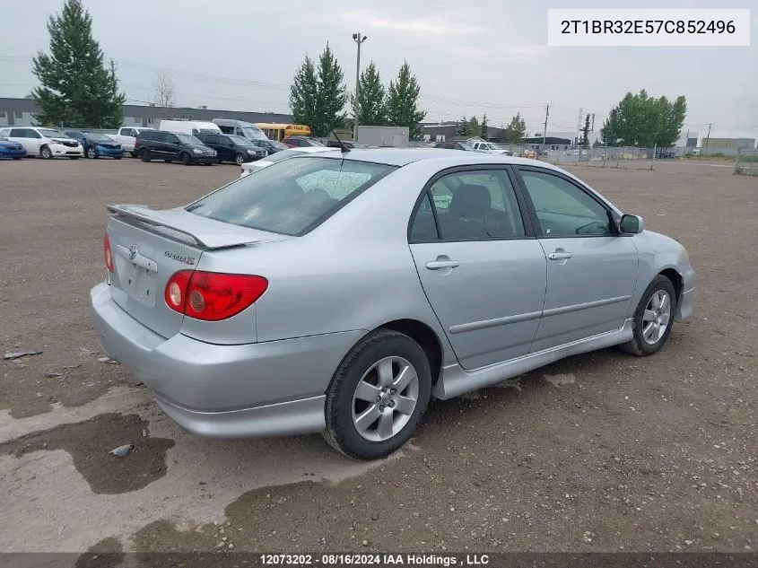 2007 Toyota Corolla VIN: 2T1BR32E57C852496 Lot: 12073202