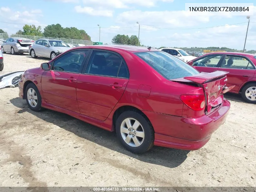 2007 Toyota Corolla S VIN: 1NXBR32EX7Z808864 Lot: 40354733