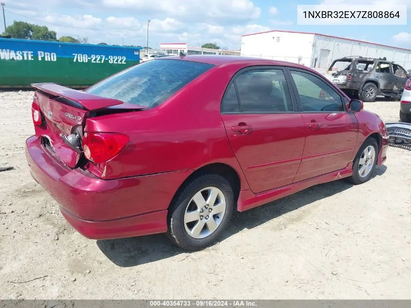 2007 Toyota Corolla S VIN: 1NXBR32EX7Z808864 Lot: 40354733