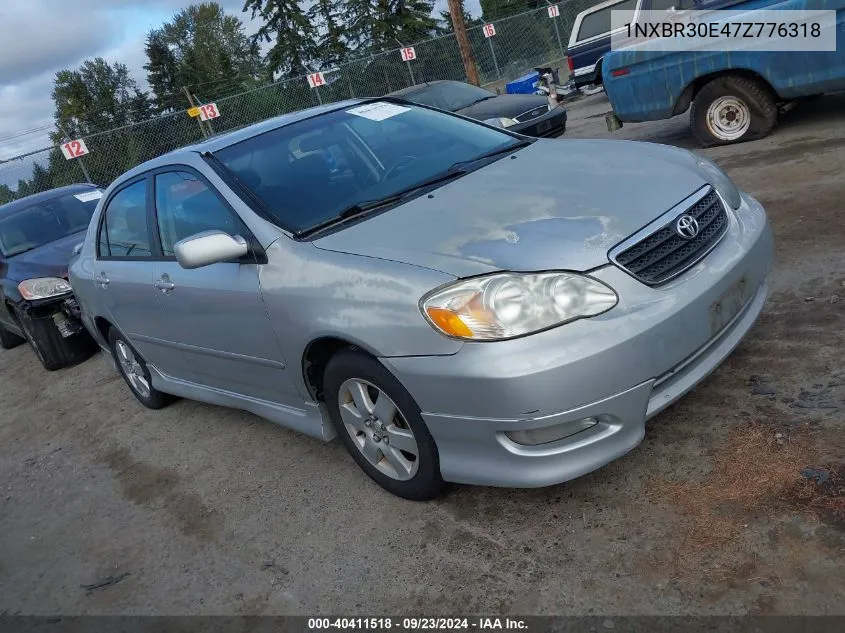 2007 Toyota Corolla S VIN: 1NXBR30E47Z776318 Lot: 40411518