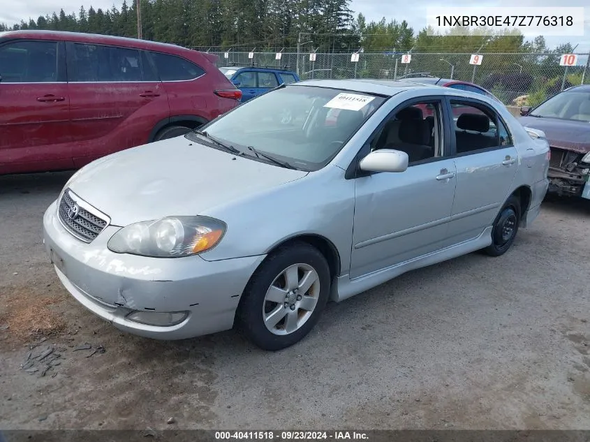 2007 Toyota Corolla S VIN: 1NXBR30E47Z776318 Lot: 40411518