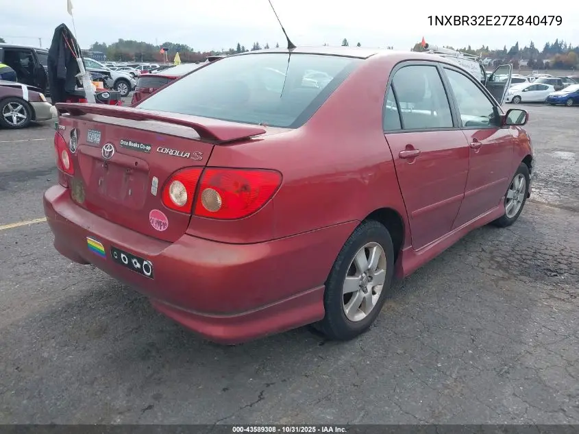 1NXBR32E27Z840479 2007 Toyota Corolla S