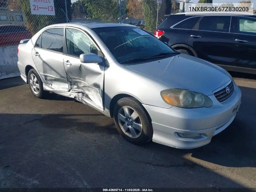 1NXBR30E67Z830203 2007 Toyota Corolla S