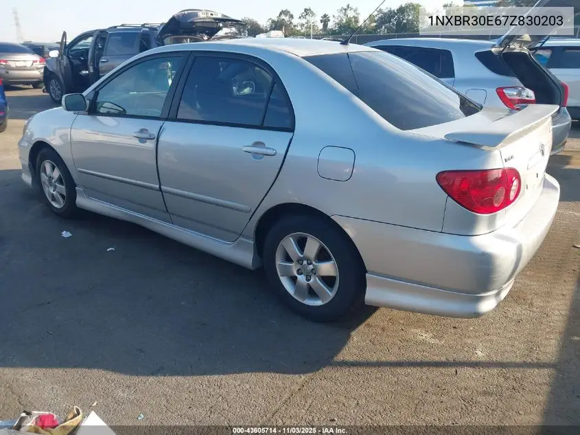 1NXBR30E67Z830203 2007 Toyota Corolla S