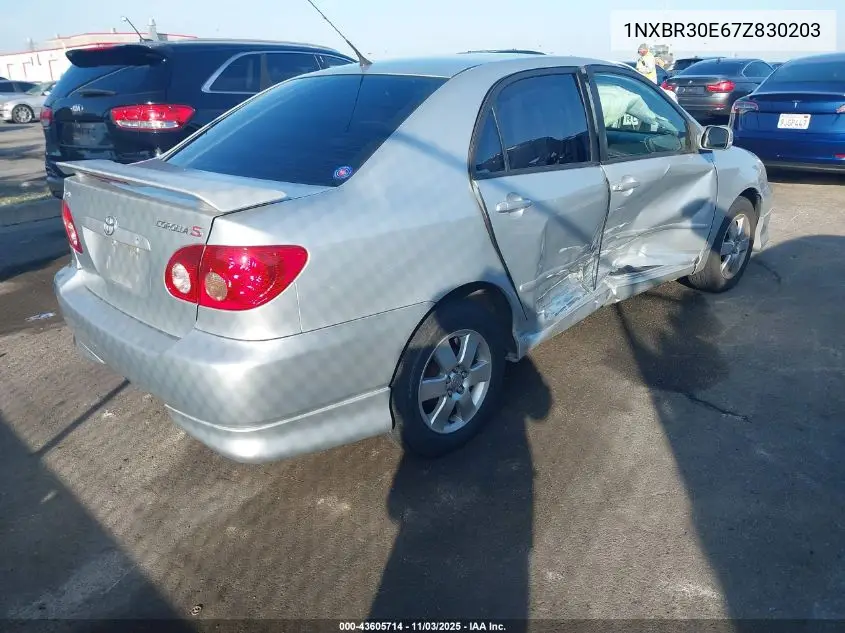 1NXBR30E67Z830203 2007 Toyota Corolla S