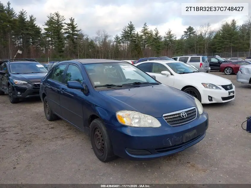 2T1BR32E37C748427 2007 Toyota Corolla Le