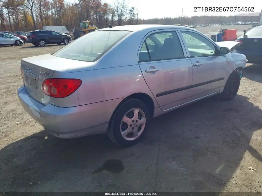 2T1BR32E67C754562 2007 Toyota Corolla Ce