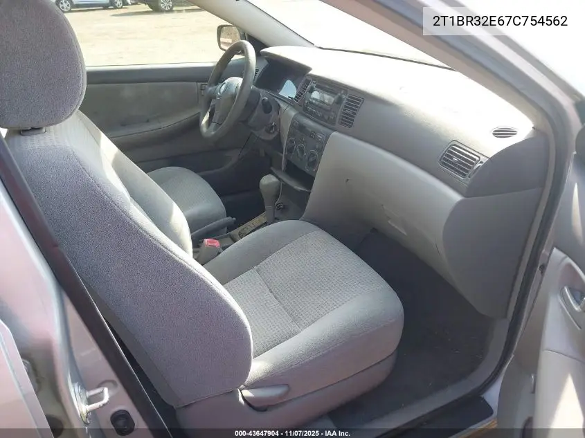 2T1BR32E67C754562 2007 Toyota Corolla Ce