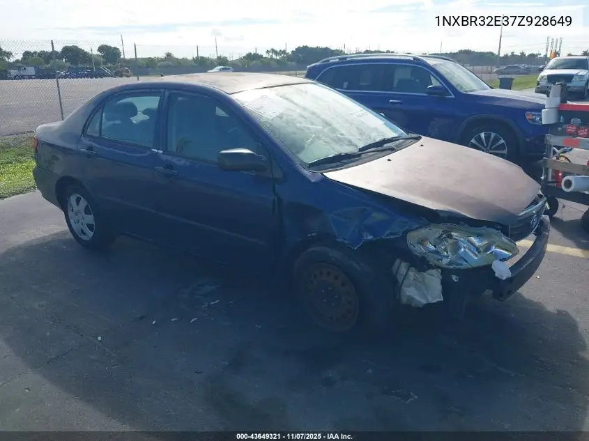 1NXBR32E37Z928649 2007 Toyota Corolla Ce
