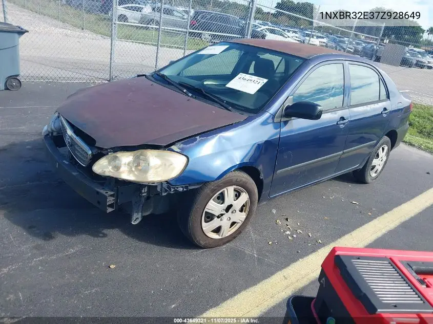 1NXBR32E37Z928649 2007 Toyota Corolla Ce