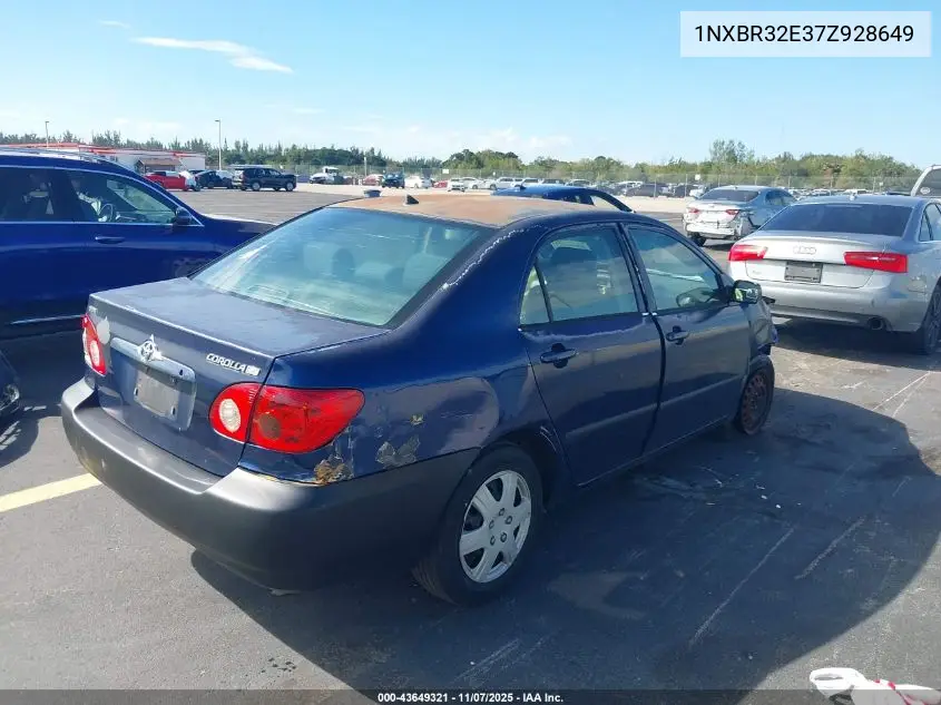 1NXBR32E37Z928649 2007 Toyota Corolla Ce