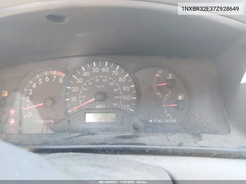 1NXBR32E37Z928649 2007 Toyota Corolla Ce