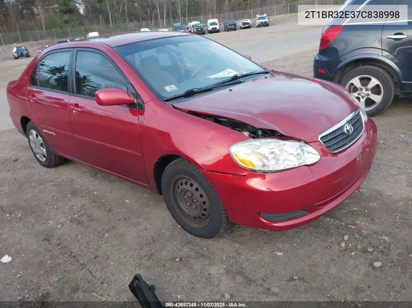 2T1BR32E37C838998 2007 Toyota Corolla Le