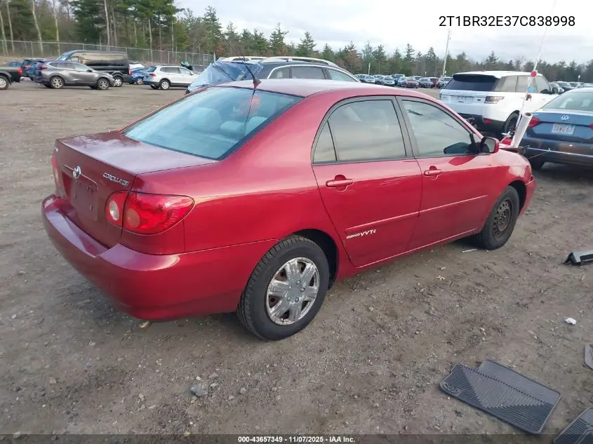 2T1BR32E37C838998 2007 Toyota Corolla Le