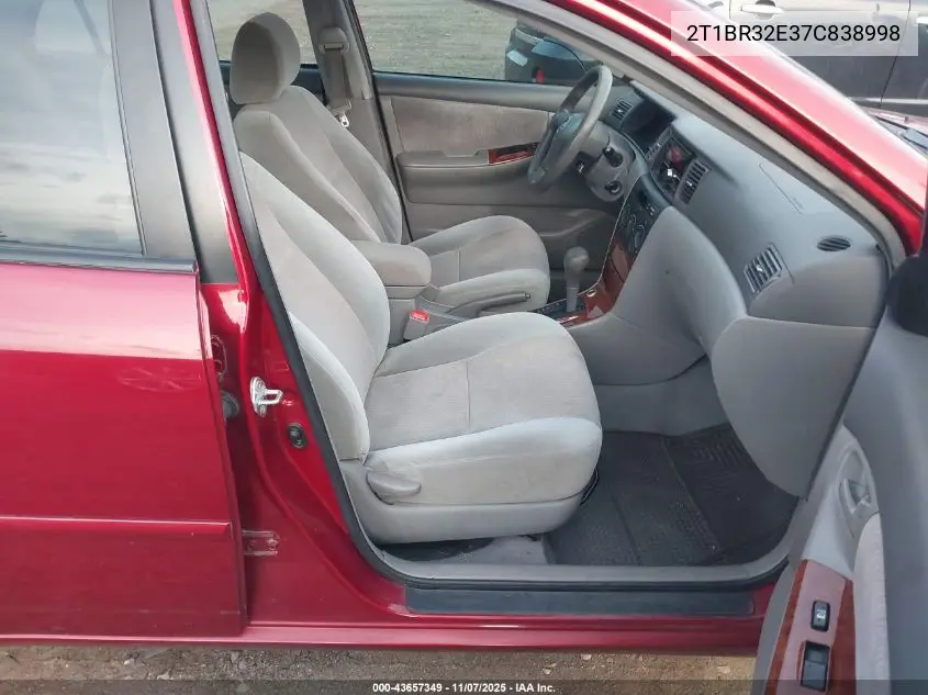 2T1BR32E37C838998 2007 Toyota Corolla Le