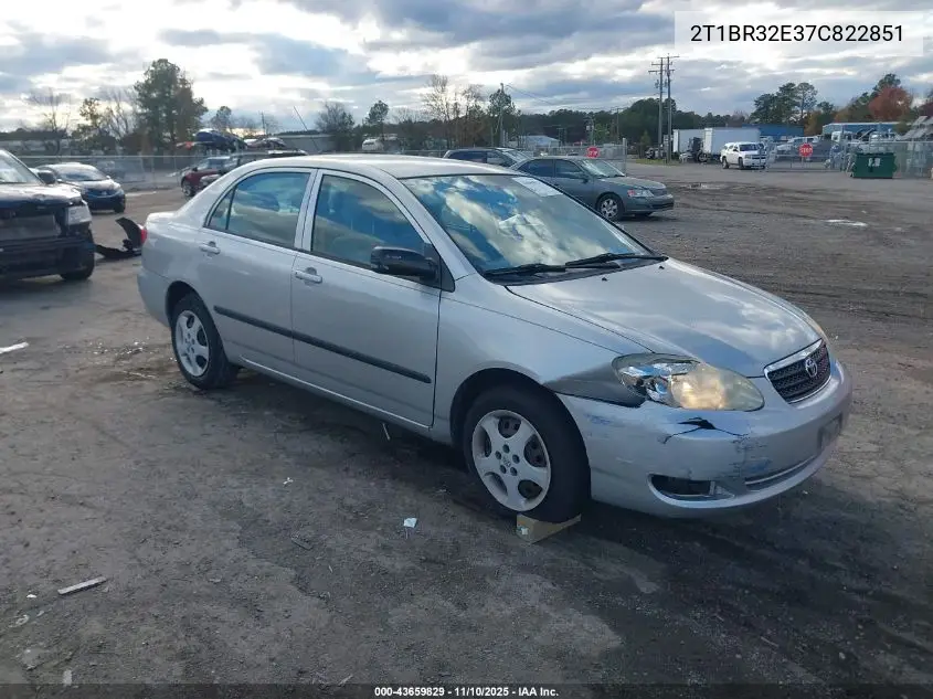2T1BR32E37C822851 2007 Toyota Corolla Ce