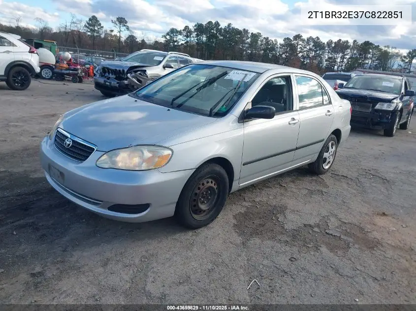 2T1BR32E37C822851 2007 Toyota Corolla Ce