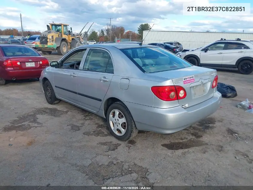 2T1BR32E37C822851 2007 Toyota Corolla Ce