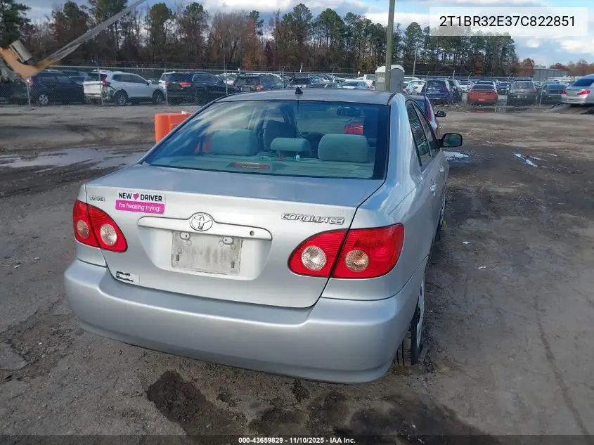 2T1BR32E37C822851 2007 Toyota Corolla Ce