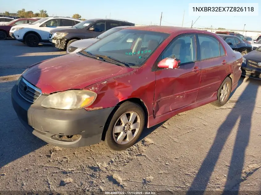 1NXBR32EX7Z826118 2007 Toyota Corolla S