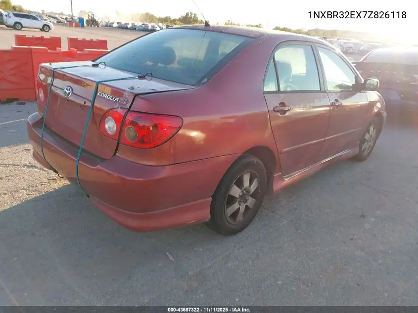 1NXBR32EX7Z826118 2007 Toyota Corolla S