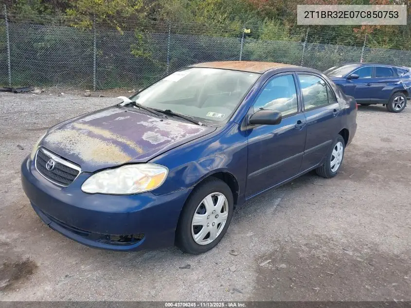 2T1BR32E07C850753 2007 Toyota Corolla Ce