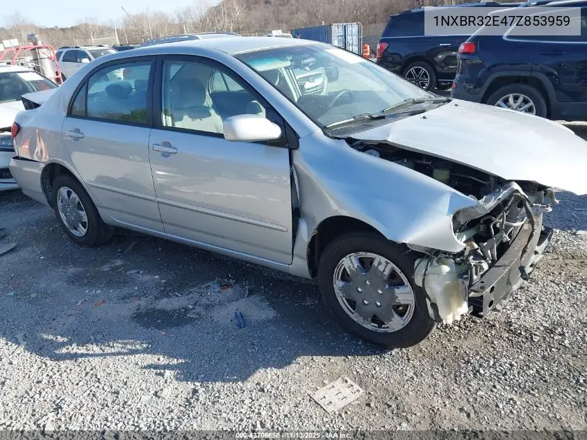 1NXBR32E47Z853959 2007 Toyota Corolla Le