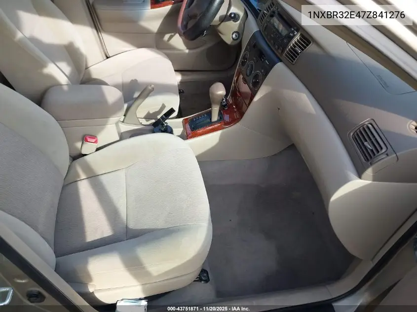 1NXBR32E47Z841276 2007 Toyota Corolla Le
