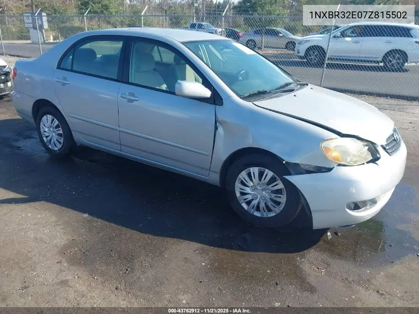 1NXBR32E07Z815502 2007 Toyota Corolla Le