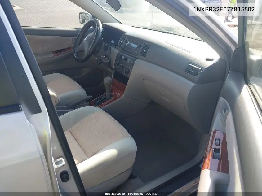 1NXBR32E07Z815502 2007 Toyota Corolla Le