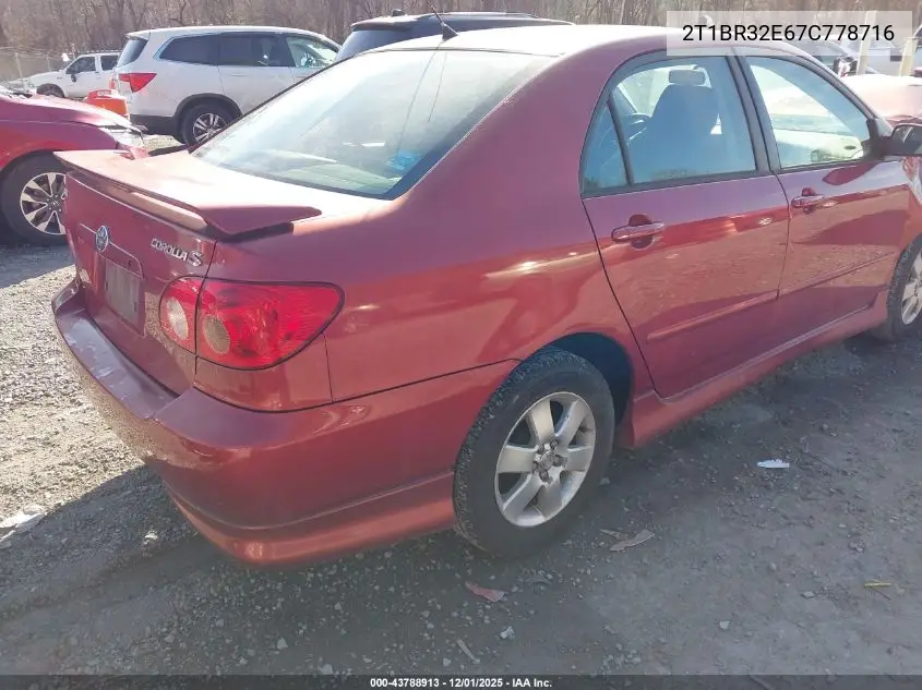 2T1BR32E67C778716 2007 Toyota Corolla S