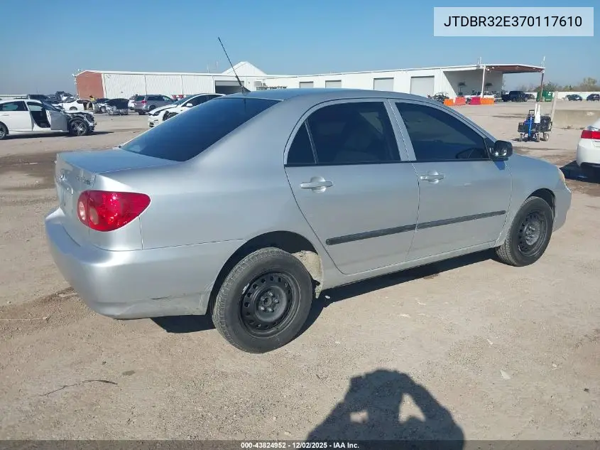 JTDBR32E370117610 2007 Toyota Corolla Ce