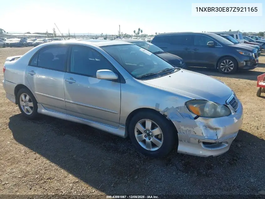 1NXBR30E87Z921165 2007 Toyota Corolla S