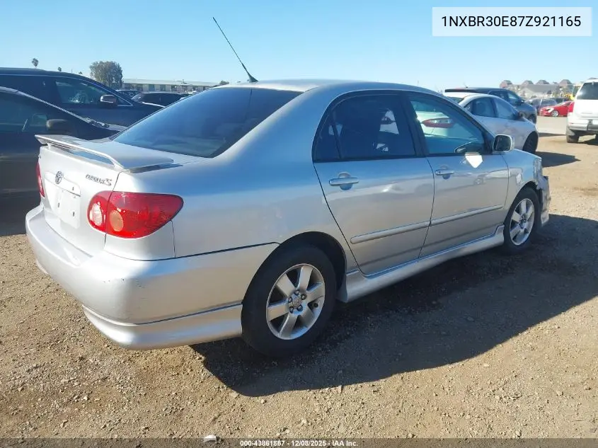 1NXBR30E87Z921165 2007 Toyota Corolla S