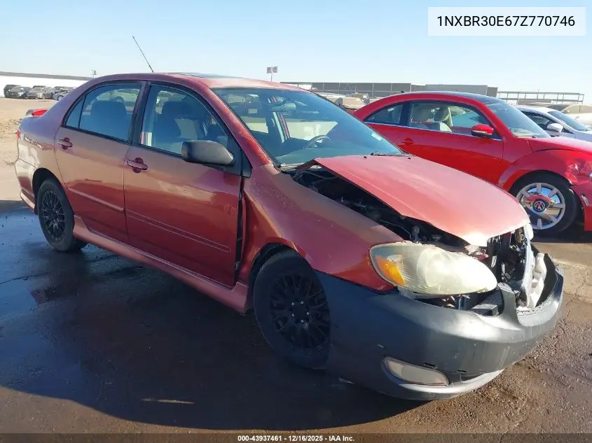 1NXBR30E67Z770746 2007 Toyota Corolla S