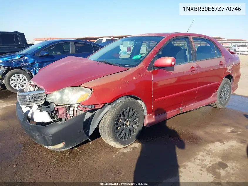 1NXBR30E67Z770746 2007 Toyota Corolla S