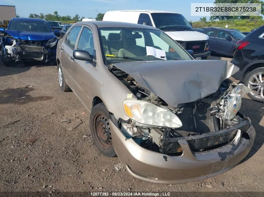 2008 Toyota Corolla Ce VIN: 2T1BR32E88C875238 Lot: 12077392